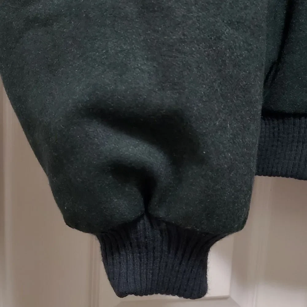 Vintage Englands Ribblesdale Park Polo Team Green Letterman Jacket Men's 2X Rare